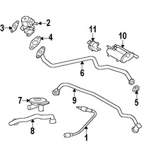 Foto de Empacadura de Vlvula EGR Original para Land Rover Range Rover Sport Land Rover LR3 Land Rover Range Rover Marca LAND ROVER Nmero de Parte 4536856