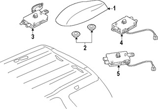 Foto de Mstil de Antena de Radio Original para Land Rover LR2 Marca LAND ROVER Nmero de Parte LR012731