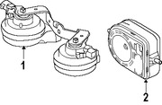 Foto de Claxon / Corneta / Bocina / Pito Original para Land Rover LR2 2008 2009 2010 2011 2012 Marca LAND ROVER Nmero de Parte LR001646