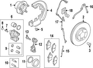 Foto de Pastillas de Freno Original para Land Rover LR2 Marca LAND ROVER Nmero de Parte LR004936