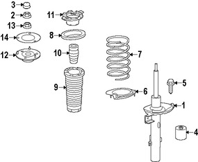 Foto de Soporte de Puntal De Suspensin Original para Land Rover LR2 Land Rover Marca LAND ROVER Nmero de Parte LR001174