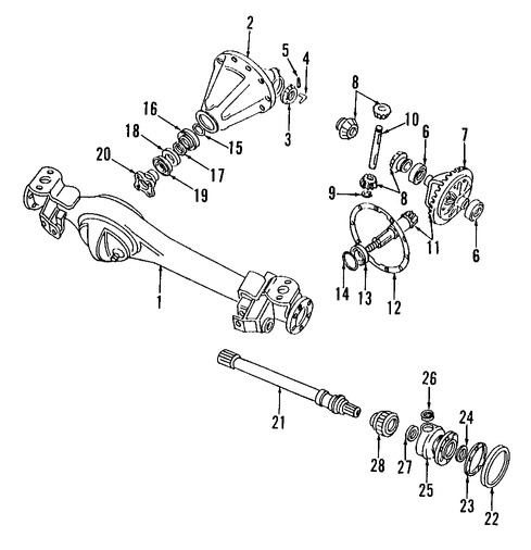 Foto de Eje de Homocintica Original para Land Rover Defender 90 1994 Marca LAND ROVER Nmero de Parte FTC1332