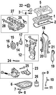 Foto de Guia de Cadena de Tiempo Original para Scion Toyota Lexus Marca LEXUS Nmero de Parte 135610H010