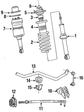 Foto de Soporte de Amortiguador Original para Lexus LS400 1990 1991 1992 1993 1994 Marca LEXUS Nmero de Parte 4868050040