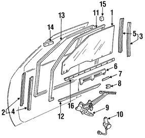 Foto de Motor de Vidrio Elctrico Original para Lexus LS400 1990 1991 1992 Marca LEXUS Nmero de Parte 8572050010