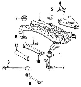 Foto de Brazo de Control de suspensin Original para Lexus LS400 1990 1991 1992 1993 1994 Marca LEXUS Nmero de Parte 4873050010