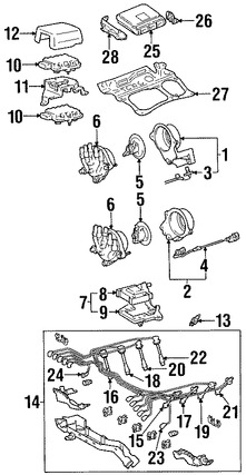 Foto de Mdulo de Control del Encendido Original para Toyota Lexus Marca LEXUS Nmero de Parte 8962112050