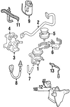 Foto de Manguera de retroalimentacin de presin EGR Original para Lexus SC400 1992 1993 1994 1995 Marca LEXUS Nmero de Parte 2560150030