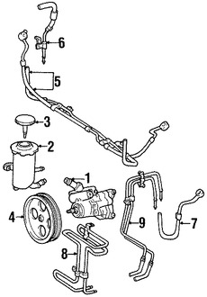 Foto de Manguera de Presin Direccin hidrulica Original para Lexus SC400 1992 1993 1994 Marca LEXUS Nmero de Parte 4440324041