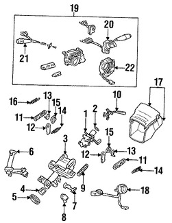 Foto de Interruptor Combinado Original para Lexus ES300 1992 1993 1994 1995 1996 Marca LEXUS Nmero de Parte 8431033060