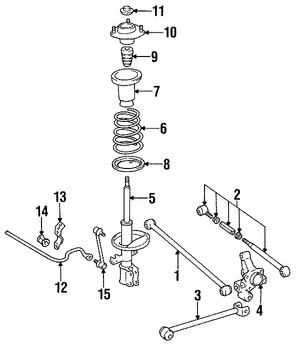 Foto de Brazo de Control de suspensin Original para Toyota Camry Lexus ES300 Marca LEXUS Nmero de Parte 4871033030