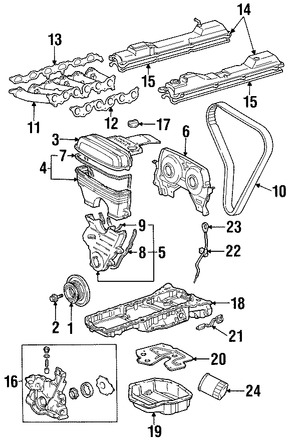 Foto de Tapn de Aceite Original para Lexus Toyota Marca LEXUS Nmero de Parte 1218046031