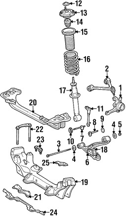 Foto de Soporte de Amortiguador Original para Lexus SC300 Lexus SC400 Marca LEXUS Nmero de Parte 4868024021