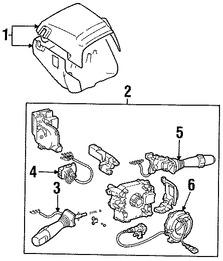 Foto de Interruptor Combinado Original para Lexus SC300 1992 1993 Lexus SC400 1992 1993 Marca LEXUS Nmero de Parte 8431024330