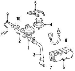 Foto de Switch de Control Vlvula EGR Original para Toyota Supra Lexus GS300 Lexus SC300 Lexus LS400 Lexus SC400 Marca LEXUS Nmero de Parte 2587046010