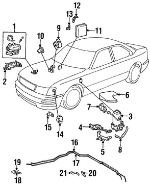 Foto de Sensor de posicin de la mariposa del acelerador Original para Lexus LS400 Lexus ES300 Toyota Camry Marca LEXUS Nmero de Parte 8945232060