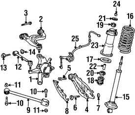 Foto de Soporte de Amortiguador Original para Lexus GS300 Lexus GS400 Lexus GS430 Marca LEXUS Nmero de Parte 4876030010