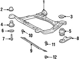 Foto de Soporte / Compacto del motor Original para Lexus RX300 1999 2000 2001 2002 2003 Marca LEXUS Nmero de Parte 5110048010