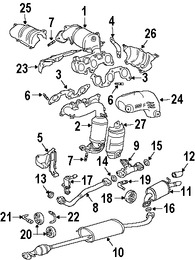 Foto de Empacadura de Tubo de Escape a Mltiple Original para Toyota Lexus  Scion Marca LEXUS Nmero de Parte 9008043036