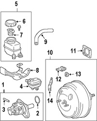 Foto de Depsito del Cilindro Maestro del Freno Original para Lexus RX330 2004 2005 2006 Lexus RX350 2007 2008 2009 Marca LEXUS Nmero de Parte 472200E010