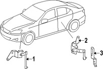 Foto de Sensor de Nivel de Faro Original para Lexus IS250 Lexus IS350 Lexus IS F Marca LEXUS Nmero de Parte 8940653020