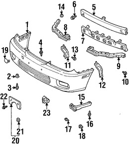 Foto de Tornillo de cubierta de parachoques Original para Toyota Lexus Scion Marca LEXUS Nmero de Parte 9015960215