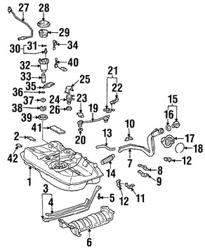 Foto de Soporte Tanque de Combustible Original para Lexus ES300 Lexus ES330 Lexus ES350 Toyota Camry Toyota Solara Toyota Avalon Marca LEXUS Nmero de Parte 7760107010