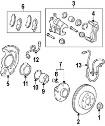 Foto de Cubierta de Polvo de Frenos Original para Toyota Avalon Toyota Camry Toyota Solara Lexus ES350 Marca LEXUS Nmero de Parte 4778206110