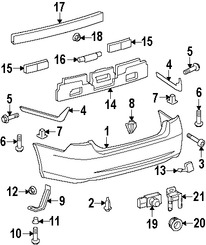 Foto de Perno de cubierta de parachoques Original para Lexus ES350 2007 2008 2009 2010 2011 2012 Marca LEXUS Nmero de Parte 9008011416