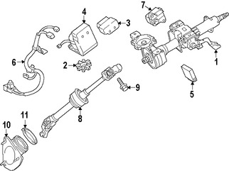 Foto de Eje de Columna de Direccin Original para Lexus ES350 Lexus ES300h Marca LEXUS Nmero de Parte 4522033330