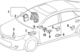 Foto de Sensor de impacto del Air Bag Original para Lexus  Toyota Scion Marca LEXUS Nmero de Parte 8983112040