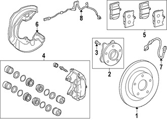 Foto de Cubierta de Polvo de Frenos Original para Lexus RC350 Lexus  Lexus GS350 Lexus GS450h Lexus GS200t Marca LEXUS Nmero de Parte 4778230260