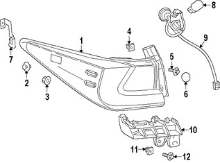 Foto de Conjunto de luz trasera Original para Lexus RC350 Lexus RC F Lexus Marca LEXUS Nmero de Parte 8155124190