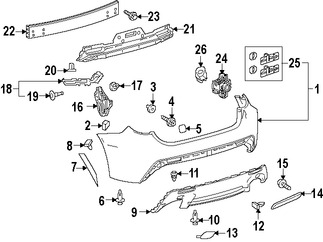 Foto de Riel de soporte de cubierta de parachoques Original para Lexus RC F 2015 2016 2017 Marca LEXUS Nmero de Parte 5215724030