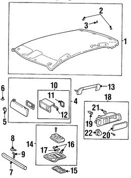 Foto de Lente de luz de mapa Original para Lexus LS430 2001 2002 2003 Marca LEXUS Nmero de Parte 8126550130