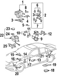 Foto de Sensor Angulo de Direccin Original para Lexus Marca LEXUS Nmero de Parte 8918348020