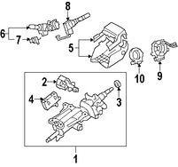 Foto de Interruptor del limpiaparabrisas Original para Lexus LS460 2007 2008 Marca LEXUS Nmero de Parte 8465250140