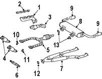 Foto de Tubo de Escape Intermedio Original para Lexus SC430 Marca LEXUS Nmero de Parte 1742050200