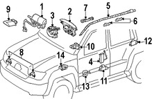 Foto de Mdulo de control del Air Bag Original para Lexus GX470 2005 2006 2007 2008 2009 Marca LEXUS Nmero de Parte 8917060241