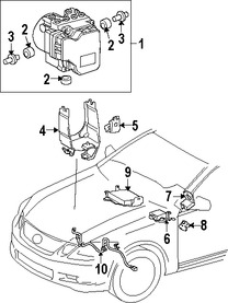 Foto de Mdulo de control de ABS Original para Lexus GS350 2008 Marca LEXUS Nmero de Parte 8954030820