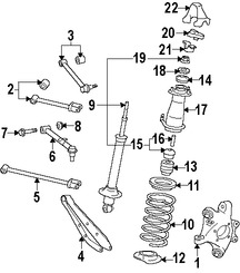 Foto de Buje Puntal De Suspensin Original para Lexus Marca LEXUS Nmero de Parte 9094801090