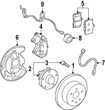 Foto de Sensor de Velocidad Freno ABS Original para Lexus Marca LEXUS Nmero de Parte 8954230260