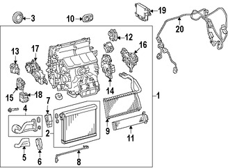 Foto de Mando de la Compuerta Mezcladora Original para Lexus Marca LEXUS Nmero de Parte 8710630570