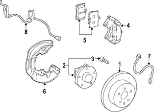 Foto de Lnea hidrulica de Freno Original para Lexus GS350 Lexus GS450h Lexus GS200t Lexus RC350 Lexus Marca LEXUS Nmero de Parte 9094702G56