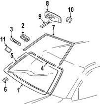 Foto de Sensor de Lluvia Original para Lexus RX400h 2006 2007 Lexus RX350 2007 2008 2009 Marca LEXUS Nmero de Parte 8994148031