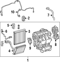 Foto de Radiador del calentador Original para Toyota Camry Toyota Highlander Lexus  Lexus ES350 Lexus ES300h Lexus RX350 Marca LEXUS Nmero de Parte 8710733120