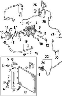 Foto de Manguera de succin Refrigerante Aire Acondicionad Original para Lexus LX570 Toyota Land Cruiser Marca LEXUS Nmero de Parte 887126A420