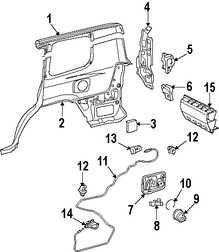 Foto de Cable de Puerta del Tanque de Combustible Original para Lexus LX570 Toyota Land Cruiser Marca LEXUS Nmero de Parte 7703560140