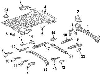 Foto de Bandeja de Piso Original para Toyota Land Cruiser Lexus LX570 Marca LEXUS Nmero de Parte 5831160830