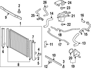 Foto de Manguera de Rebose Refrigerante de Motor Original para Toyota Prius Toyota  Toyota Prius V Lexus CT200h Marca LEXUS Nmero de Parte 1657337050